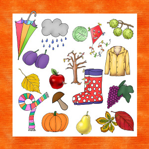 Herbst Cliparts Worksheet Crafter