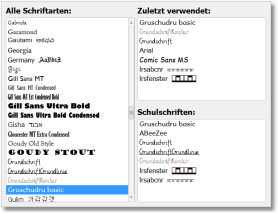 DropDown_FontSelection_DE