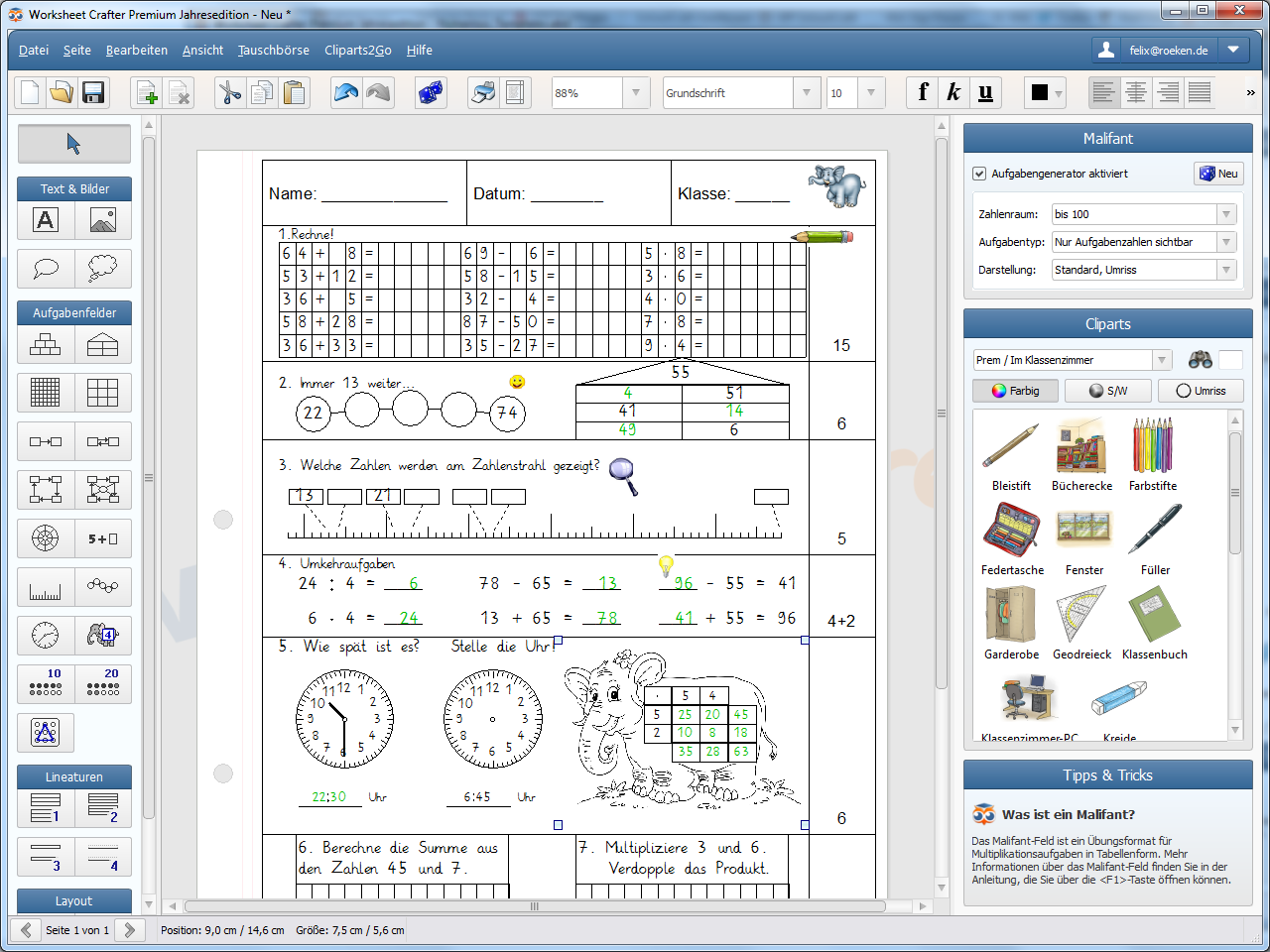 Worksheet Crafter Premium Edition Mac 破解版 专业的试卷制作软件