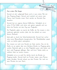 Zum ersten Mal fliegen